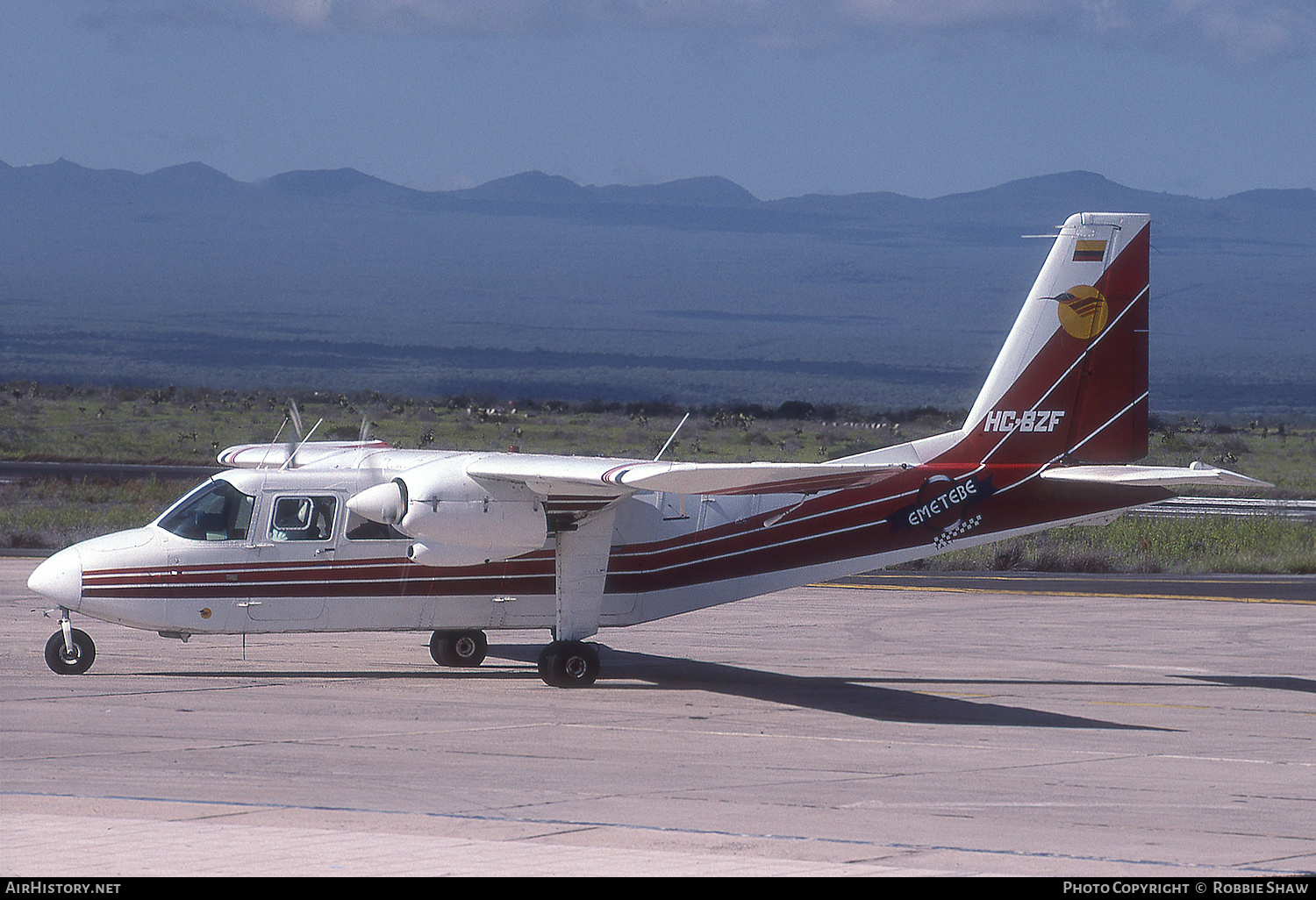 Aircraft Photo of HC-BZF | Britten-Norman BN-2A-27 Islander | Emetebe | AirHistory.net #274147