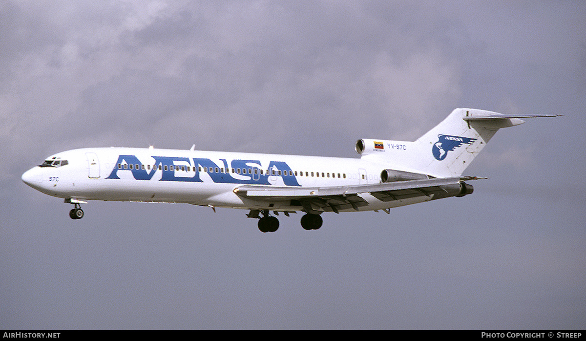 Aircraft Photo of YV-97C | Boeing 727-2D3/Adv | Avensa - Aerovías Venezolanas | AirHistory.net #274153