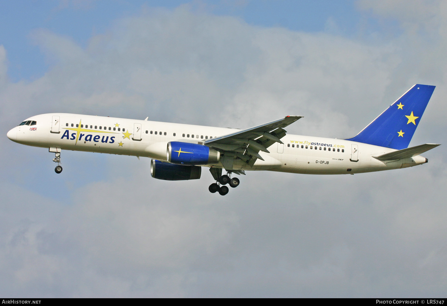 Aircraft Photo of G-OPJB | Boeing 757-23A | Astraeus Airlines | AirHistory.net #274174