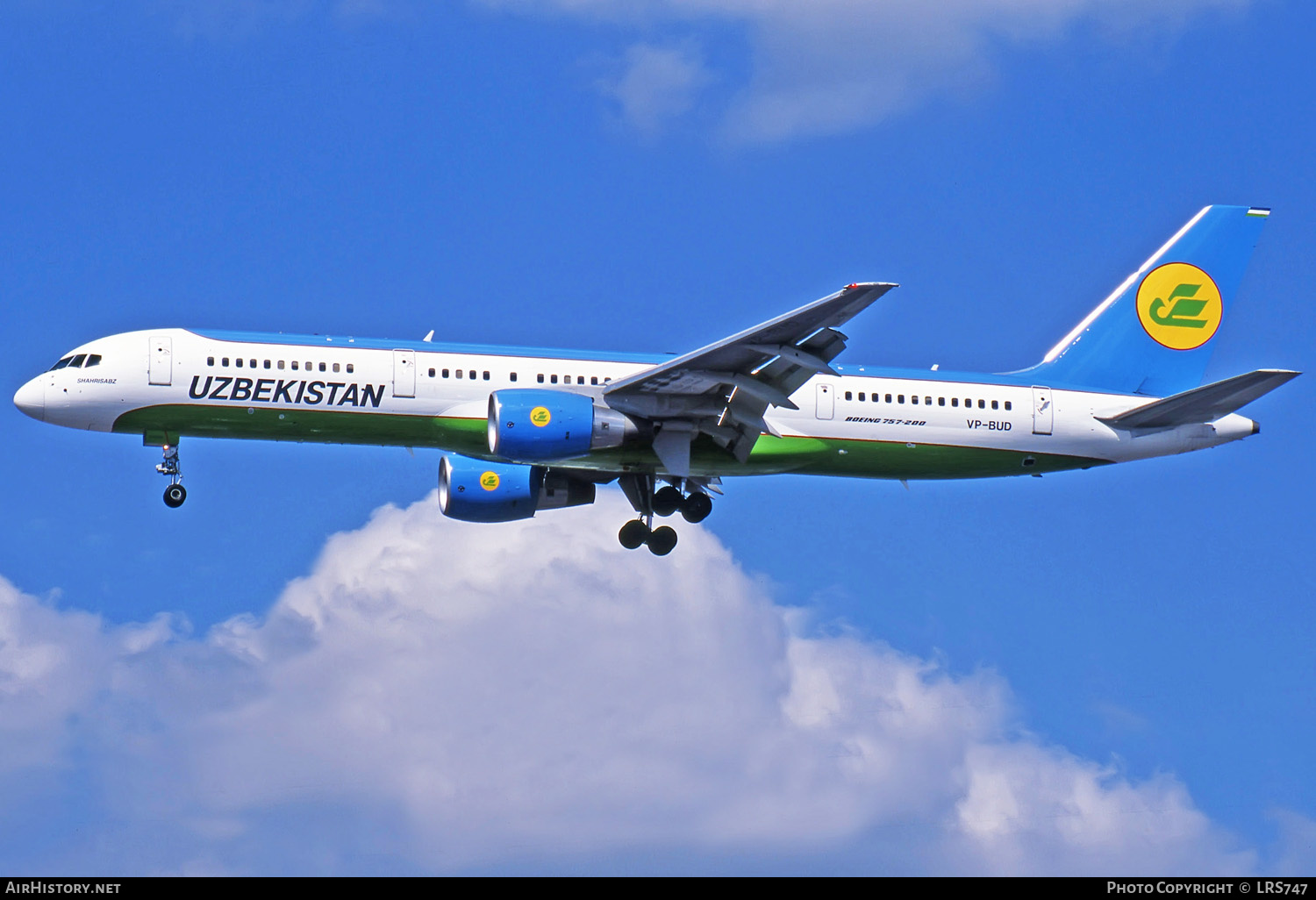 Aircraft Photo of VP-BUD | Boeing 757-23P | Uzbekistan Airways | AirHistory.net #274269