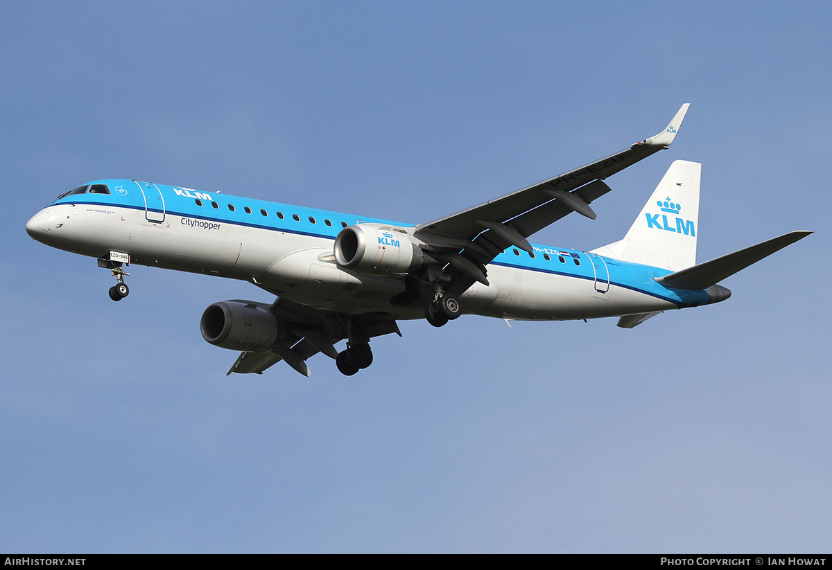 Aircraft Photo of PH-EZO | Embraer 190STD (ERJ-190-100STD) | KLM Cityhopper | AirHistory.net #274368