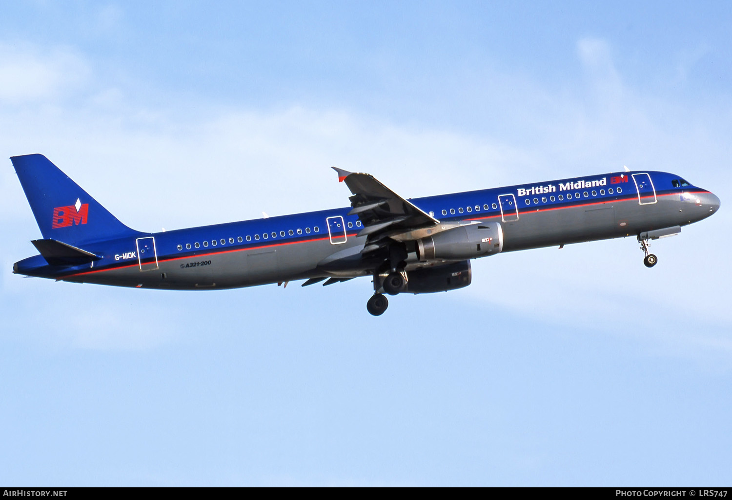 Aircraft Photo of G-MIDK | Airbus A321-231 | British Midland Airways - BMA | AirHistory.net #274374