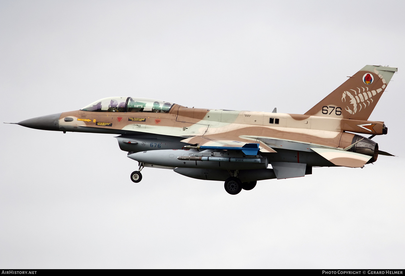 Aircraft Photo of 676 | General Dynamics F-16D Barak | Israel - Air Force | AirHistory.net #274391