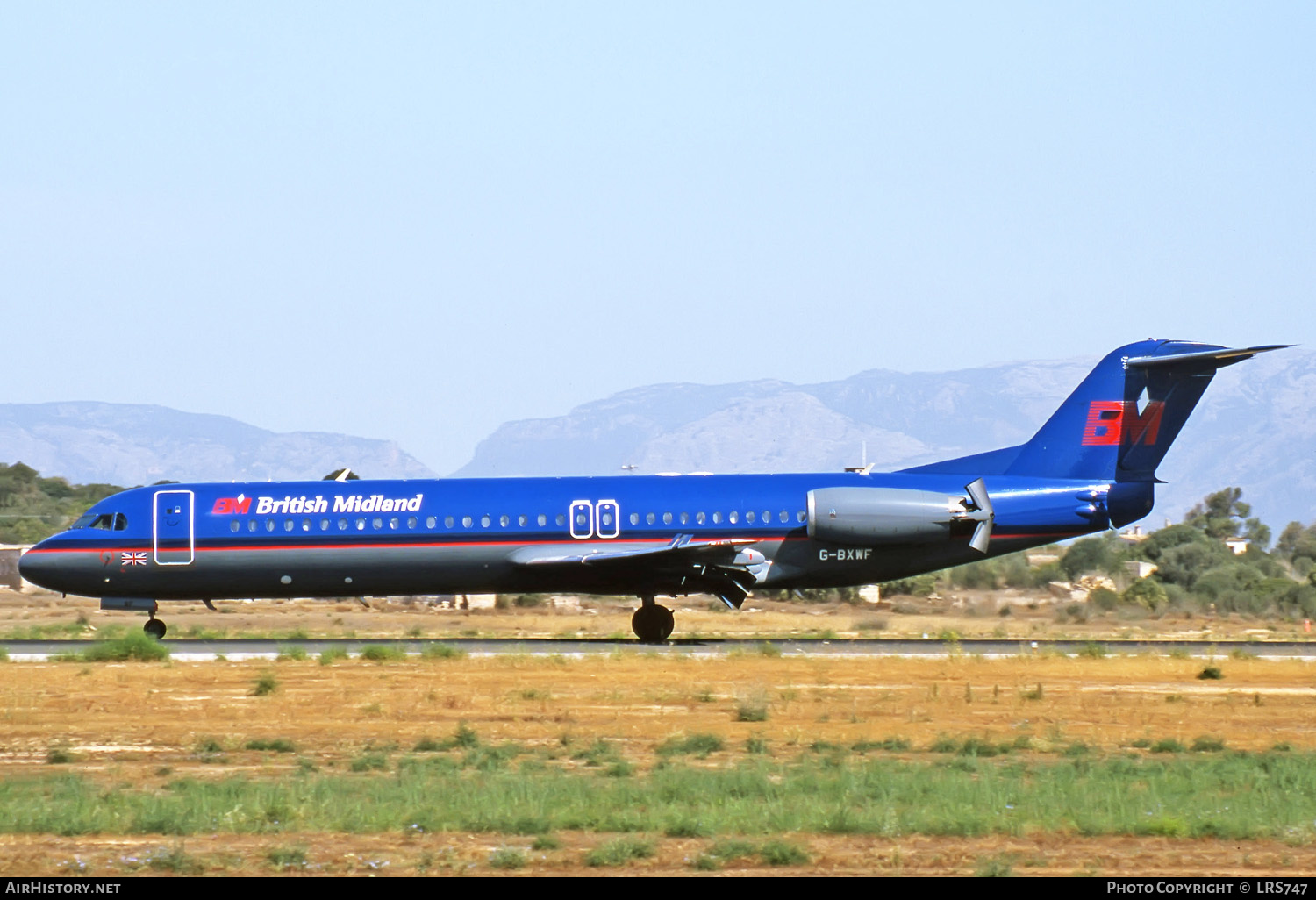 Aircraft Photo of G-BXWF | Fokker 100 (F28-0100) | British Midland Airways - BMA | AirHistory.net #274397