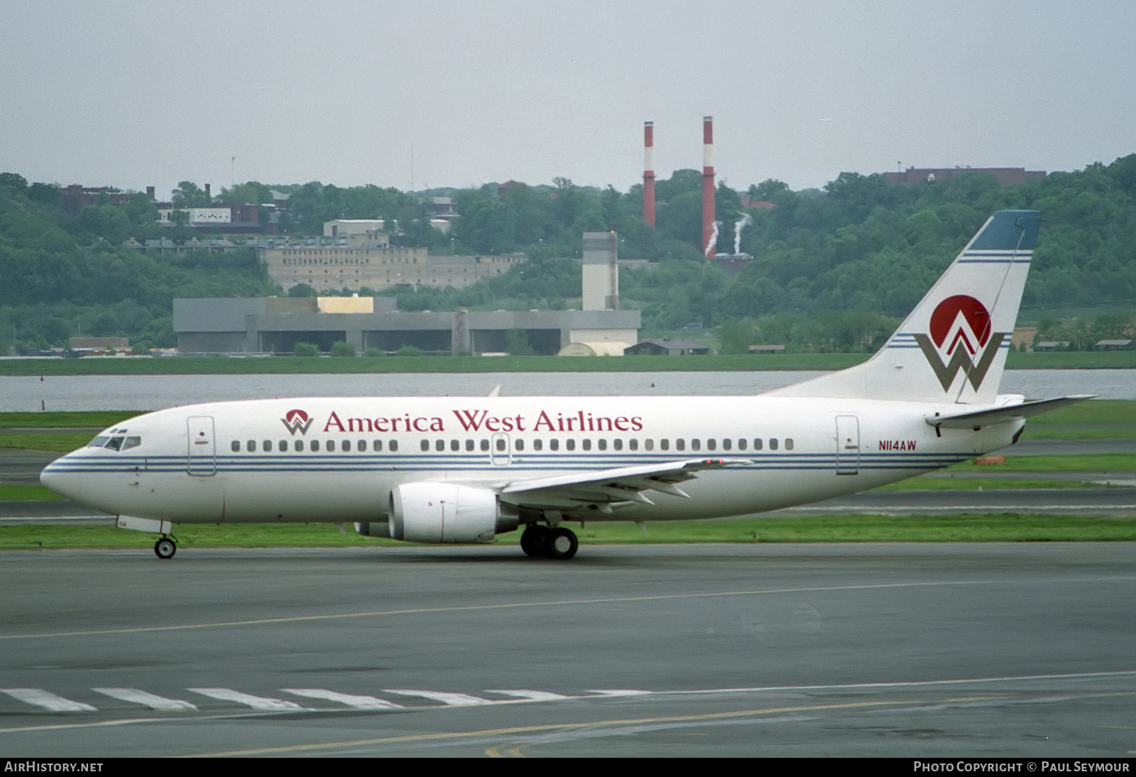 Aircraft Photo of N114AW | Boeing 737-377 | America West Airlines | AirHistory.net #274402