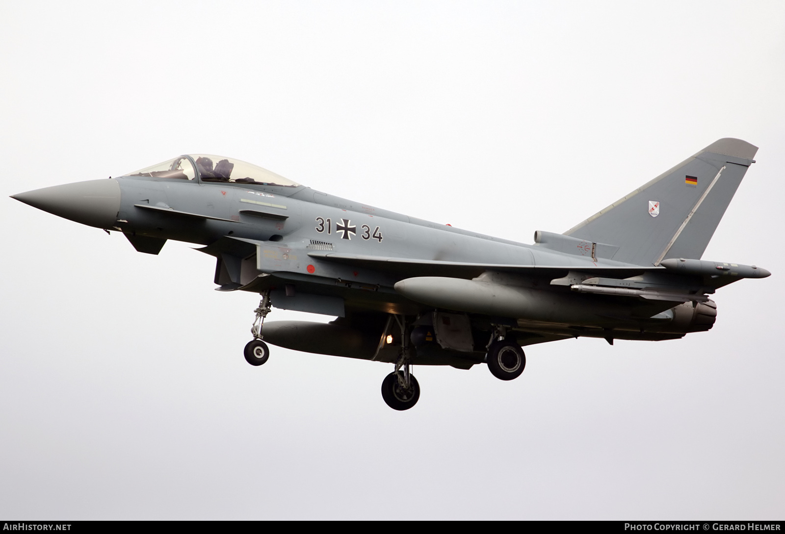 Aircraft Photo of 3134 | Eurofighter EF-2000 Typhoon S | Germany - Air Force | AirHistory.net #274434