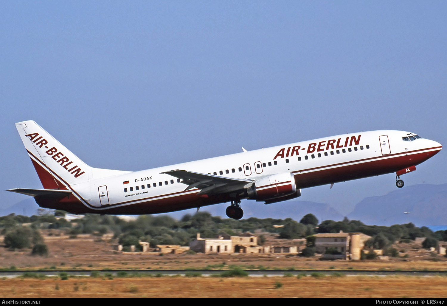 Aircraft Photo of D-ABAK | Boeing 737-46J | Air Berlin | AirHistory.net #274495