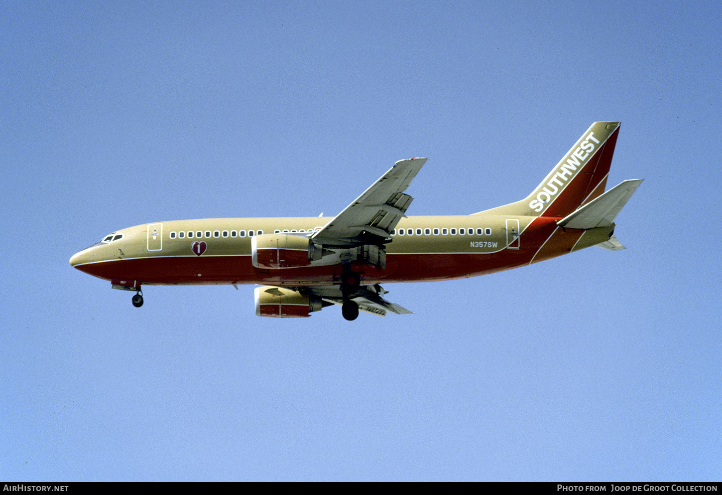 Aircraft Photo of N357SW | Boeing 737-3H4 | Southwest Airlines | AirHistory.net #274506