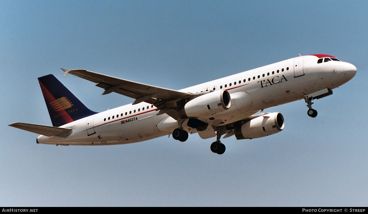 Aircraft Photo of N463TA | Airbus A320-233 | TACA - Transportes Aéreos Centro Americanos | AirHistory.net #274541