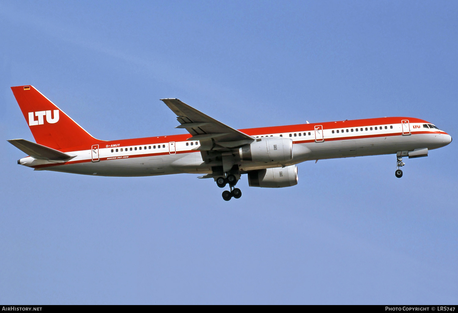 Aircraft Photo of D-AMUY | Boeing 757-2G5 | LTU - Lufttransport-Unternehmen | AirHistory.net #274602