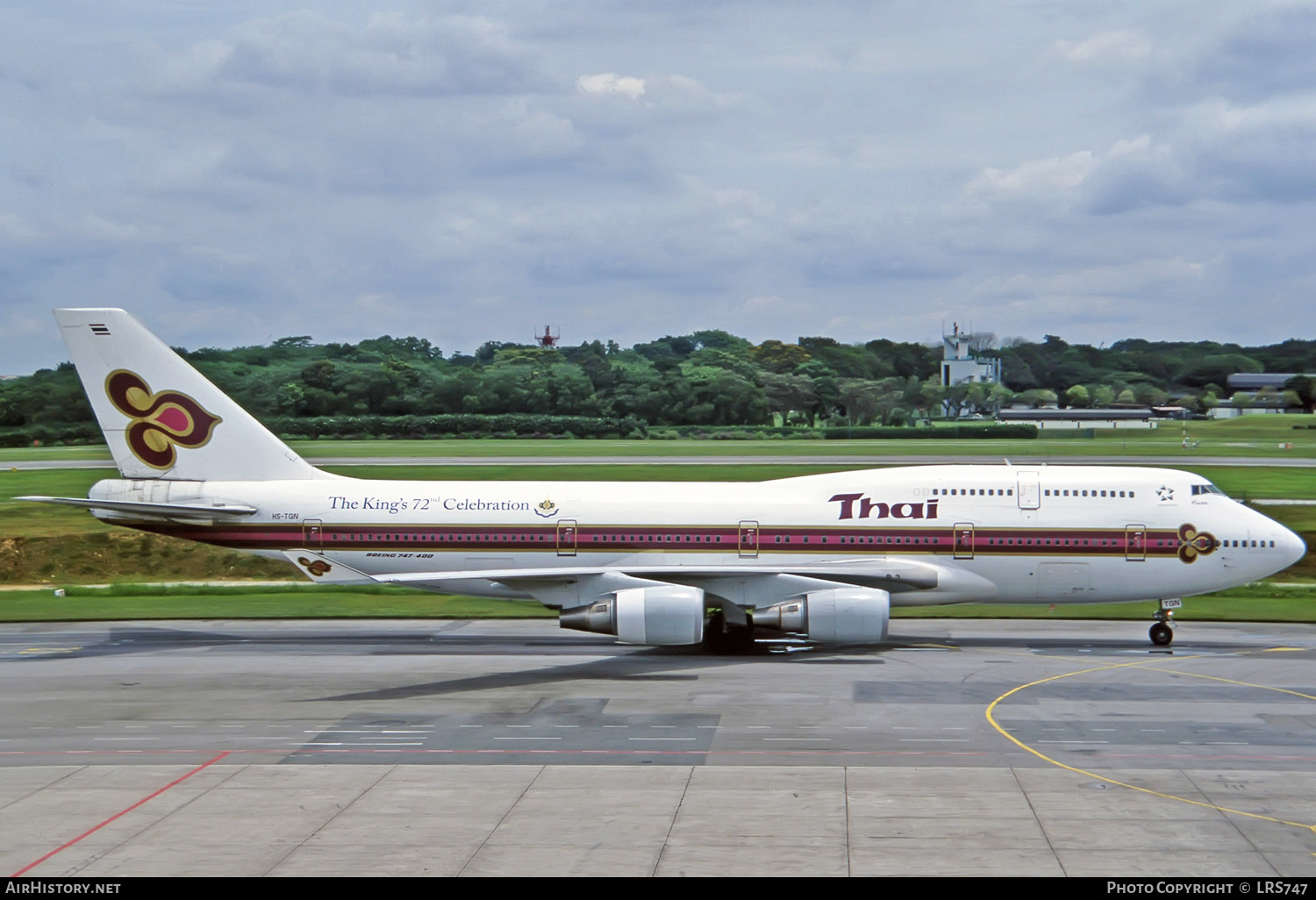 Aircraft Photo of HS-TGN | Boeing 747-4D7 | Thai Airways International | AirHistory.net #274604