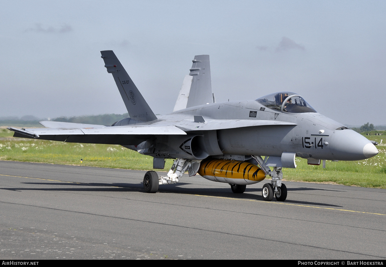 Aircraft Photo of C.15-27 | McDonnell Douglas EF-18M Hornet | Spain - Air Force | AirHistory.net #274606