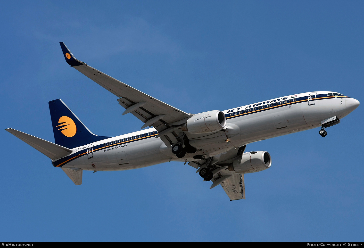 Aircraft Photo of VT-JGP | Boeing 737-85R | Jet Airways | AirHistory.net #274630