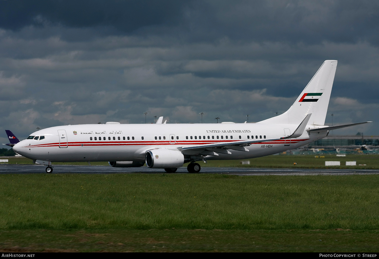 Aircraft Photo of A6-HEH | Boeing 737-8AJ BBJ2 | United Arab Emirates Government | AirHistory.net #274666