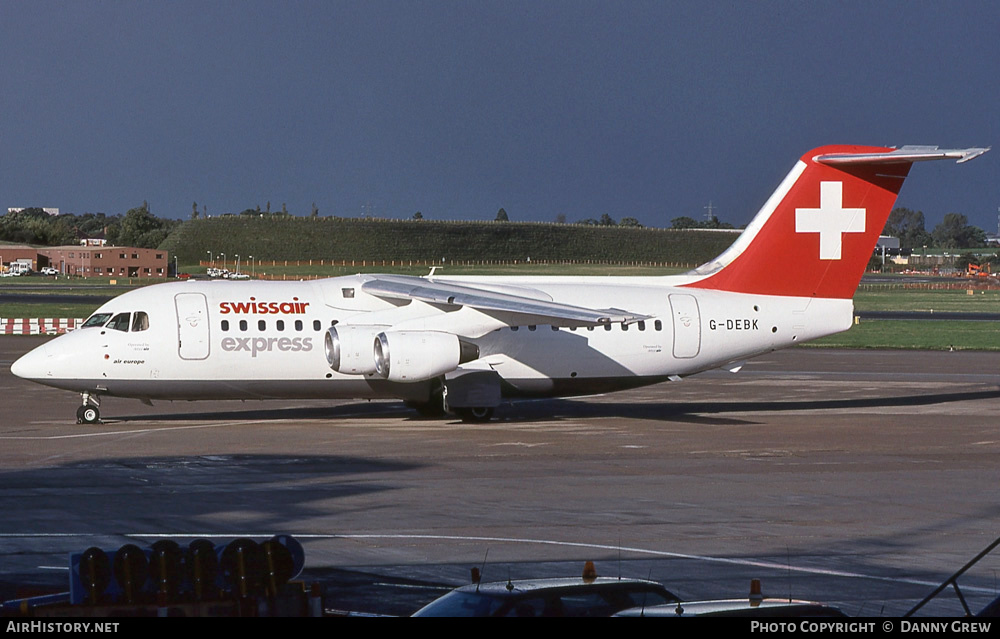 Aircraft Photo of G-DEBK | British Aerospace BAe-146-200A | Swissair Express | AirHistory.net #274729