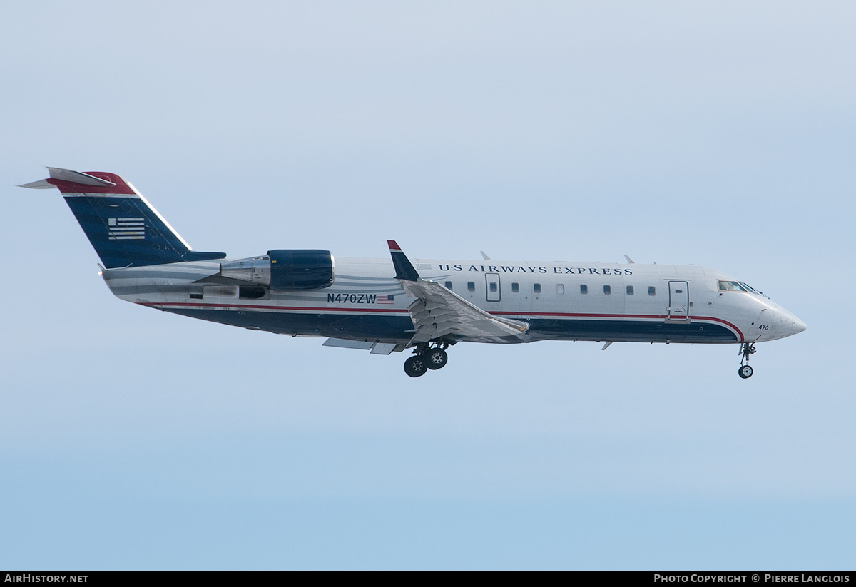 Aircraft Photo of N470ZW | Bombardier CRJ-200ER (CL-600-2B19) | US Airways Express | AirHistory.net #274737