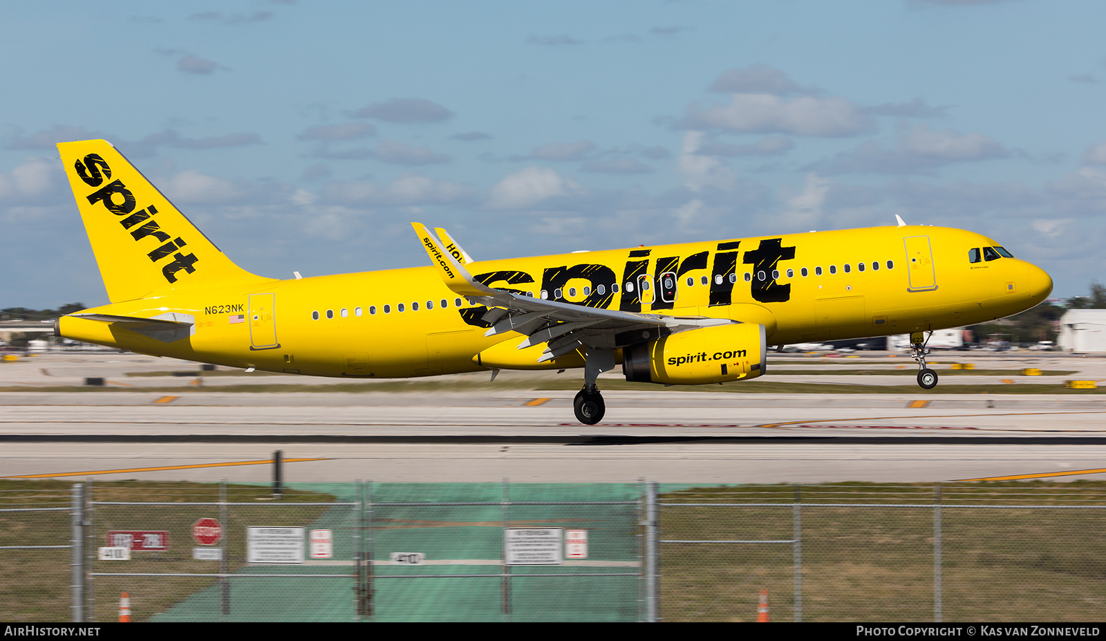 Aircraft Photo of N623NK | Airbus A320-232 | Spirit Airlines | AirHistory.net #274795