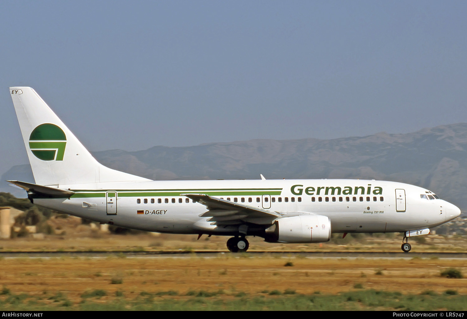 Aircraft Photo of D-AGEY | Boeing 737-73S | Germania | AirHistory.net #274876