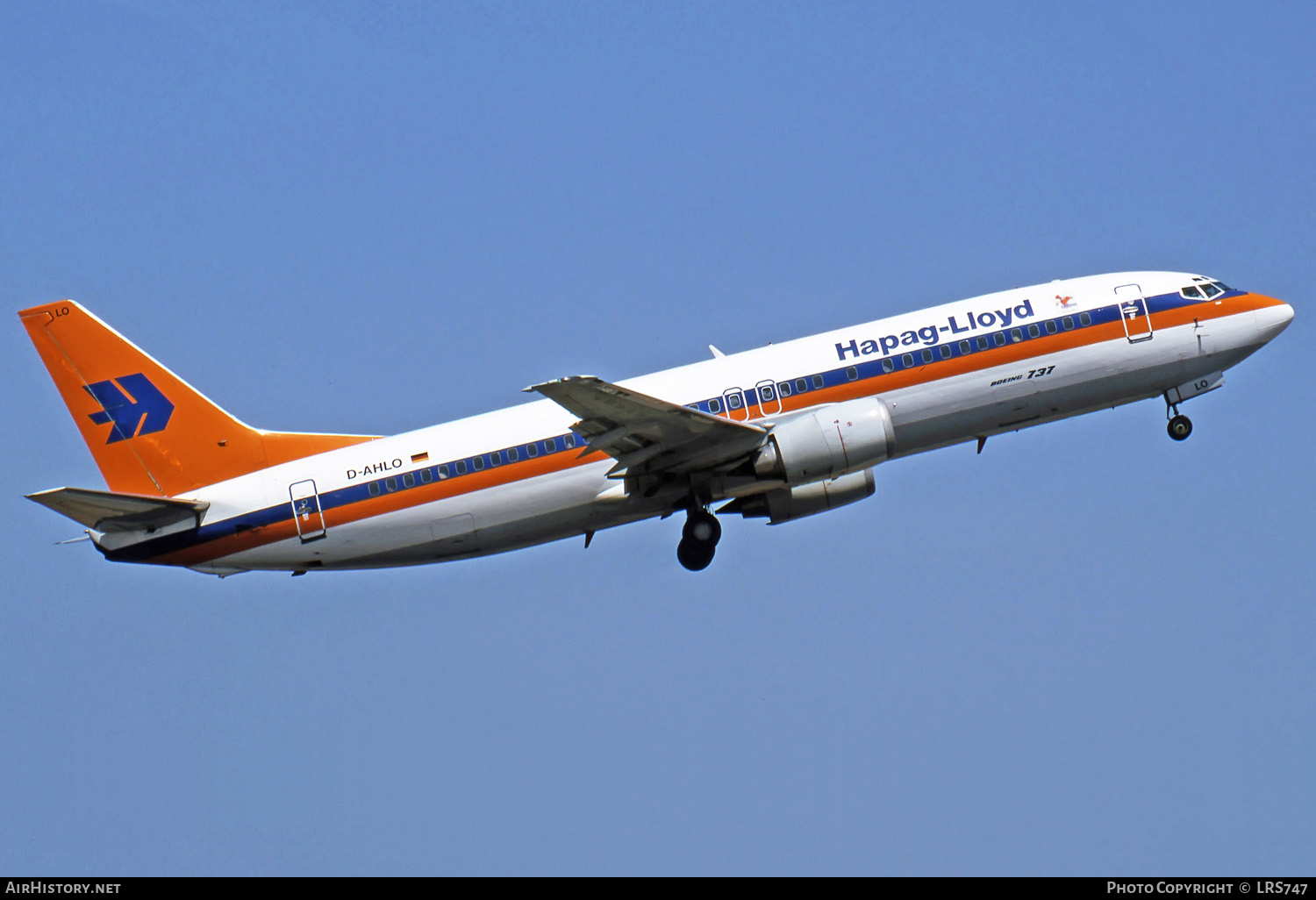 Aircraft Photo of D-AHLO | Boeing 737-4K5 | Hapag-Lloyd | AirHistory.net #274877