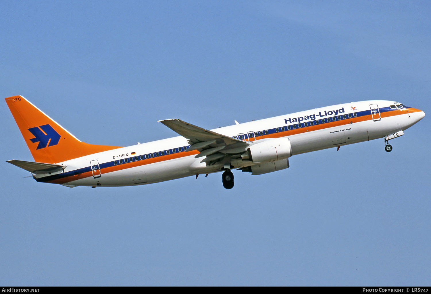 Aircraft Photo of D-AHFQ | Boeing 737-8K5 | Hapag-Lloyd | AirHistory.net #274900