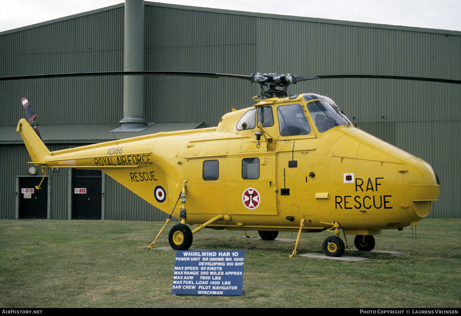 Aircraft Photo of XD186 / 8701M | Westland WS-55-3 Whirlwind HAR10 | UK - Air Force | AirHistory.net #274910