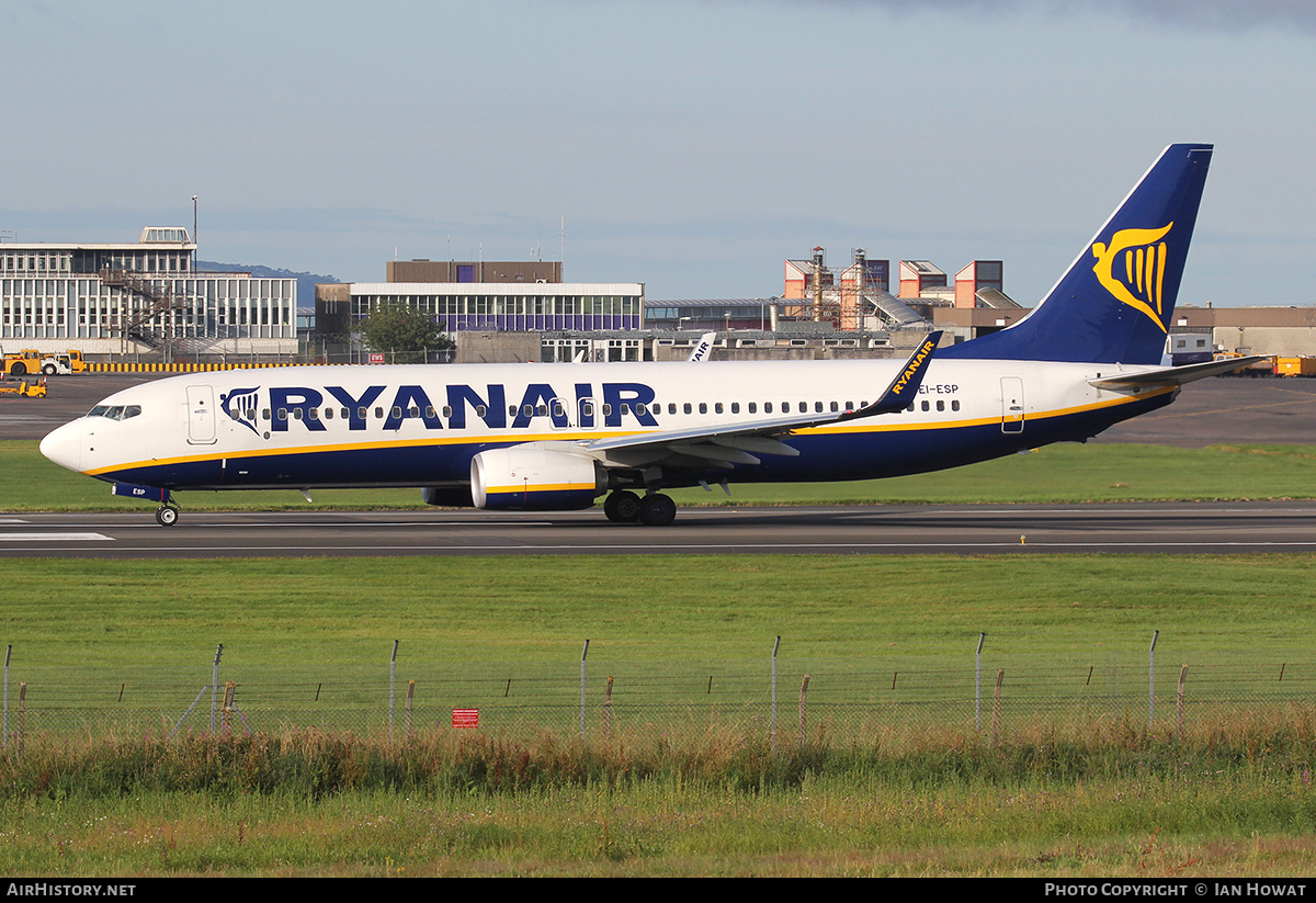 Aircraft Photo of EI-ESP | Boeing 737-8AS | Ryanair | AirHistory.net #274913