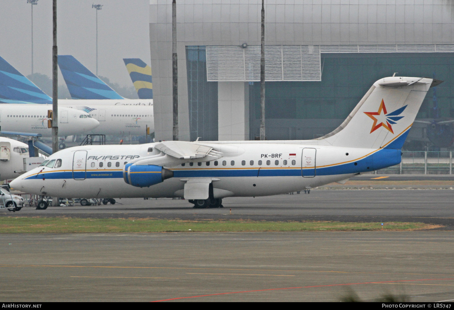 Aircraft Photo of PK-BRF | British Aerospace BAe-146-200 | Aviastar | AirHistory.net #274922
