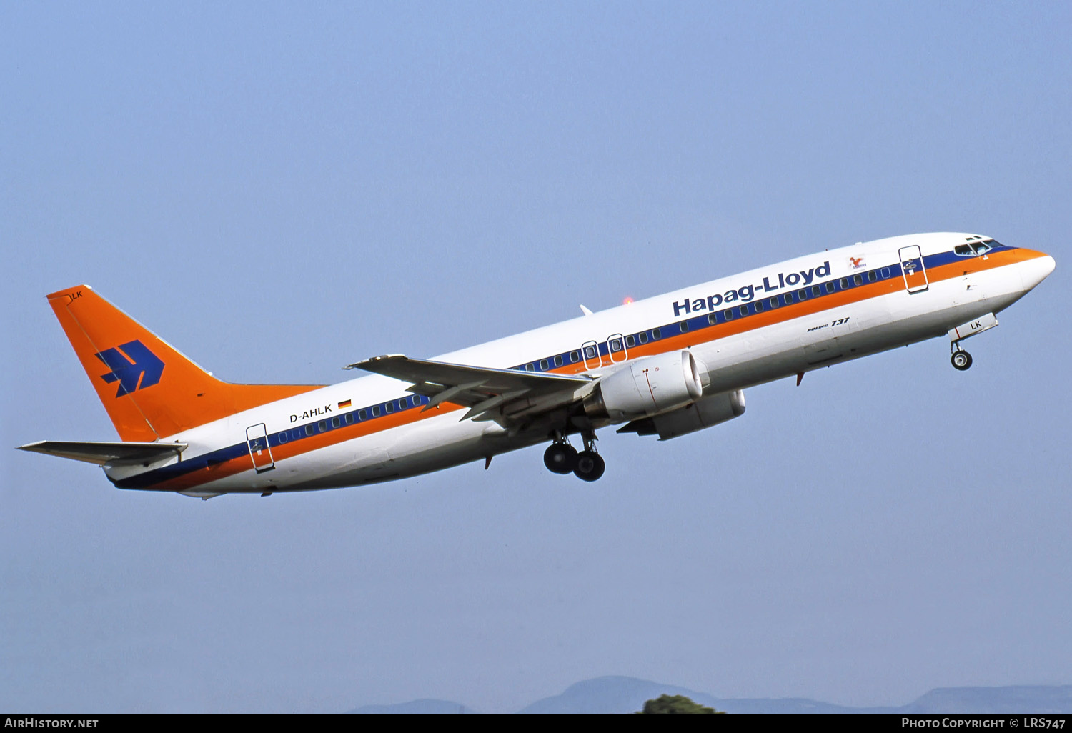 Aircraft Photo of D-AHLK | Boeing 737-4K5 | Hapag-Lloyd | AirHistory.net #274935