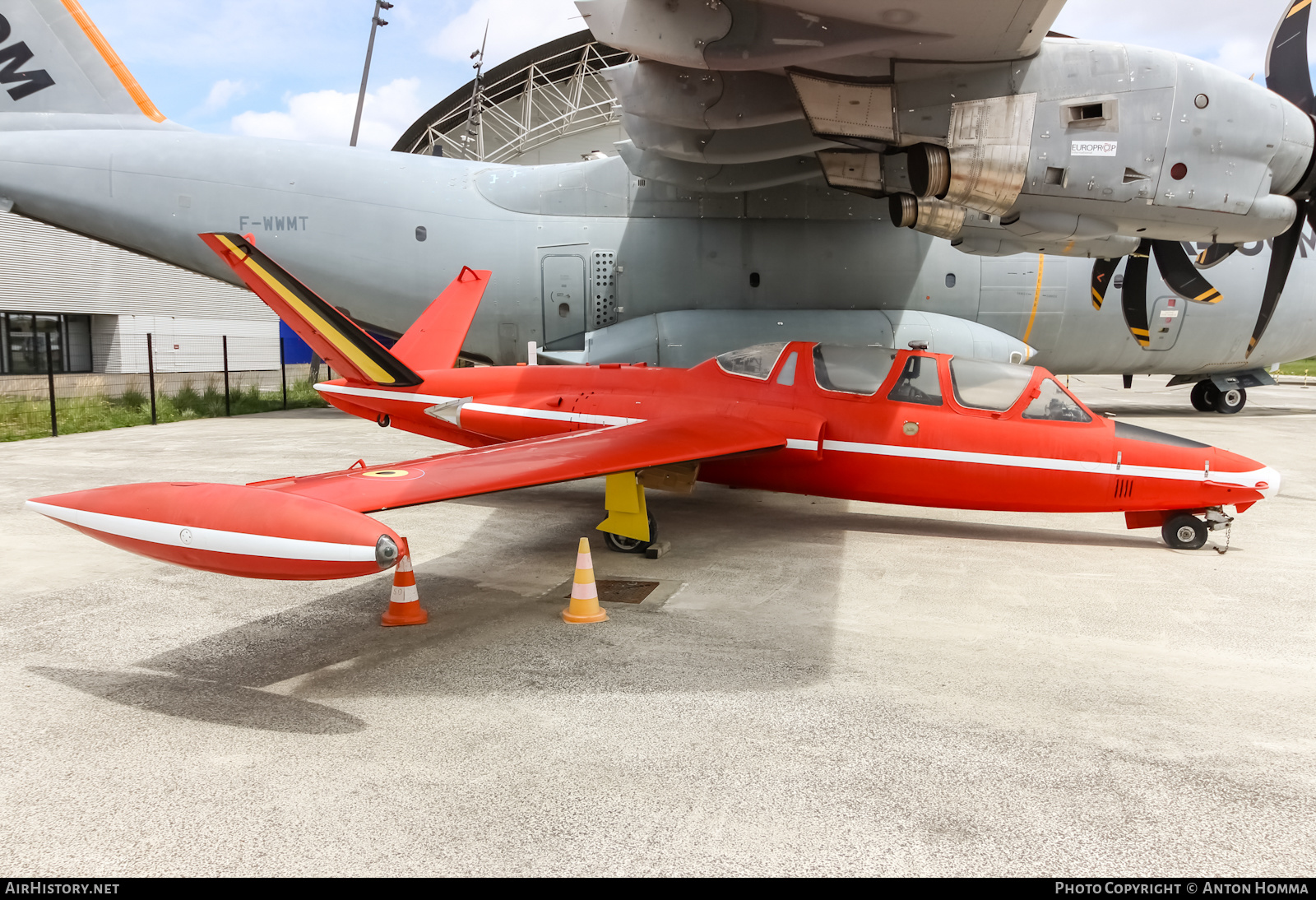 Aircraft Photo of No Reg | Fouga CM-170R Magister | Belgium - Air Force | AirHistory.net #274980