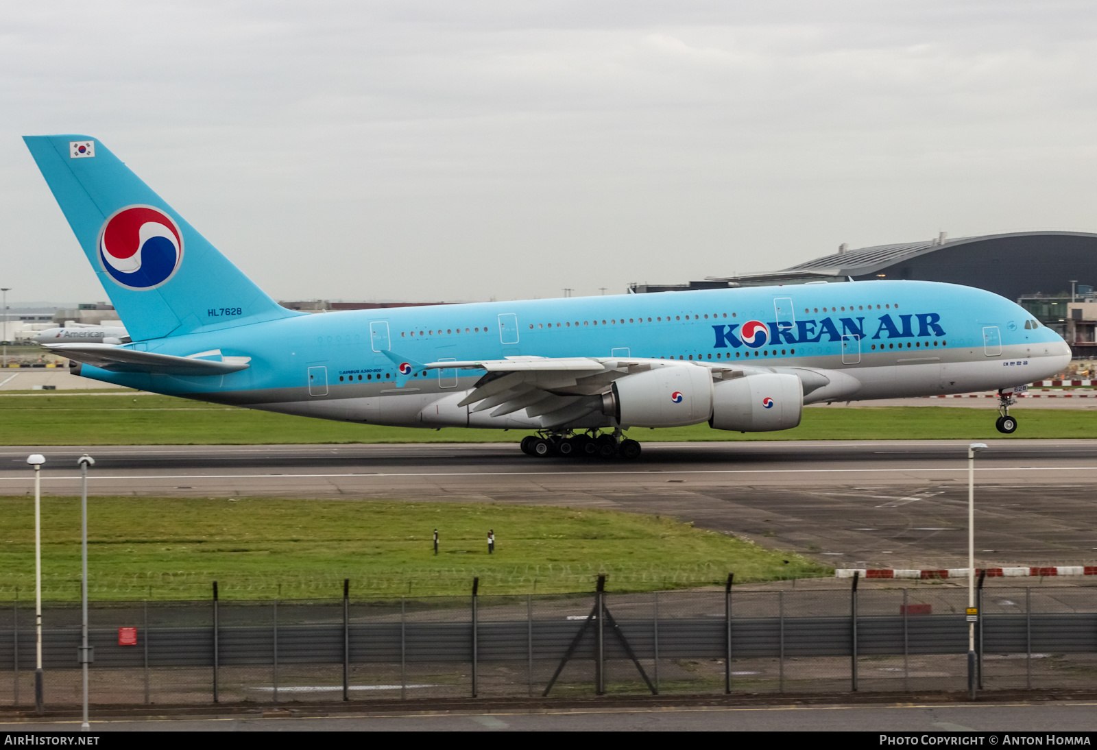 Aircraft Photo of HL7628 | Airbus A380-861 | Korean Air | AirHistory.net #275034