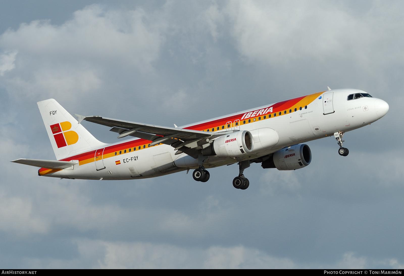 Aircraft Photo of EC-FQY | Airbus A320-211 | Iberia | AirHistory.net #275048