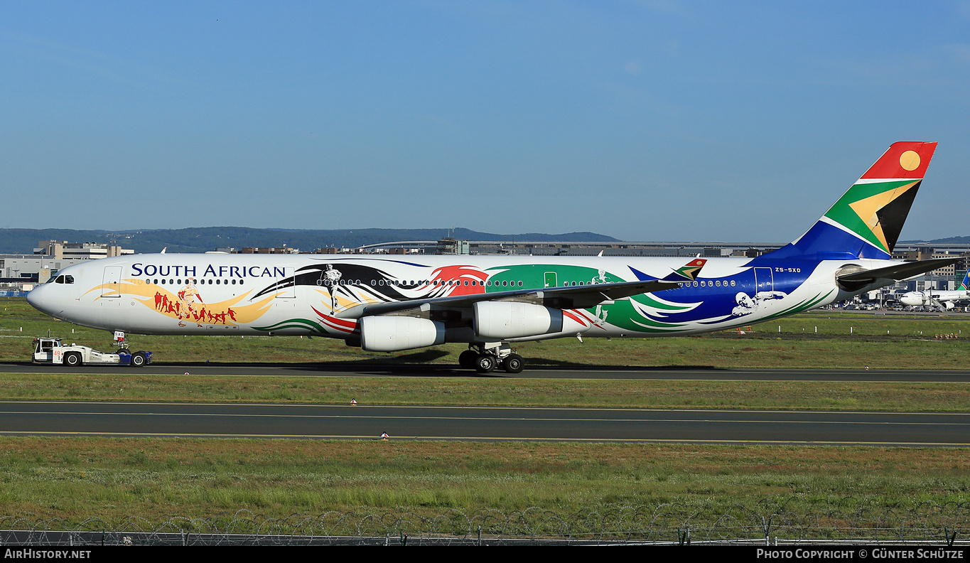 Aircraft Photo of ZS-SXD | Airbus A340-313 | South African Airways | AirHistory.net #275052