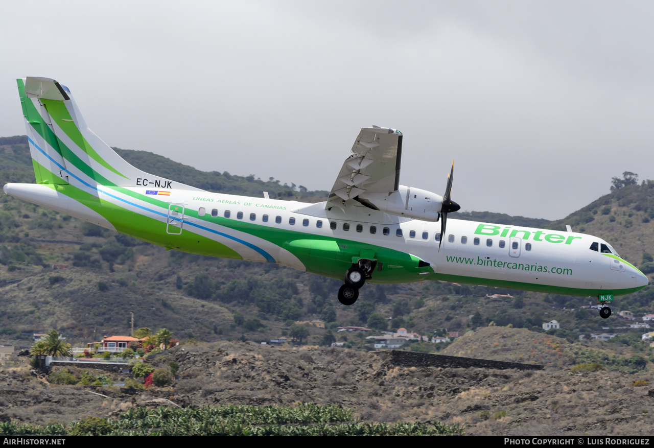 Aircraft Photo of EC-NJK | ATR ATR-72-600 (ATR-72-212A) | Binter Canarias | AirHistory.net #275071