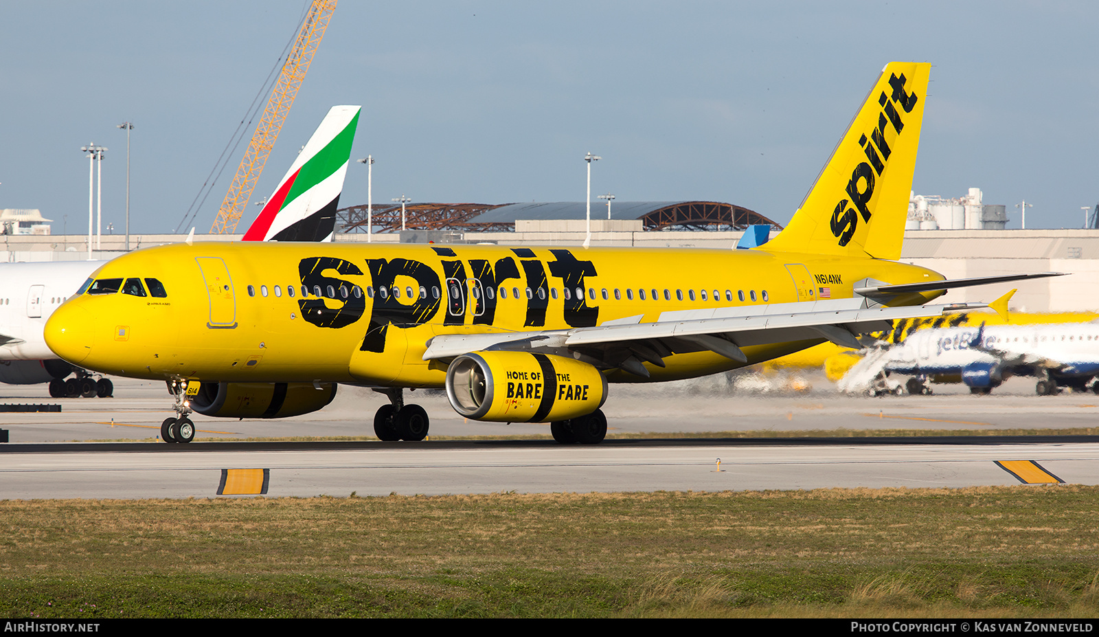 Aircraft Photo of N614NK | Airbus A320-232 | Spirit Airlines | AirHistory.net #275106