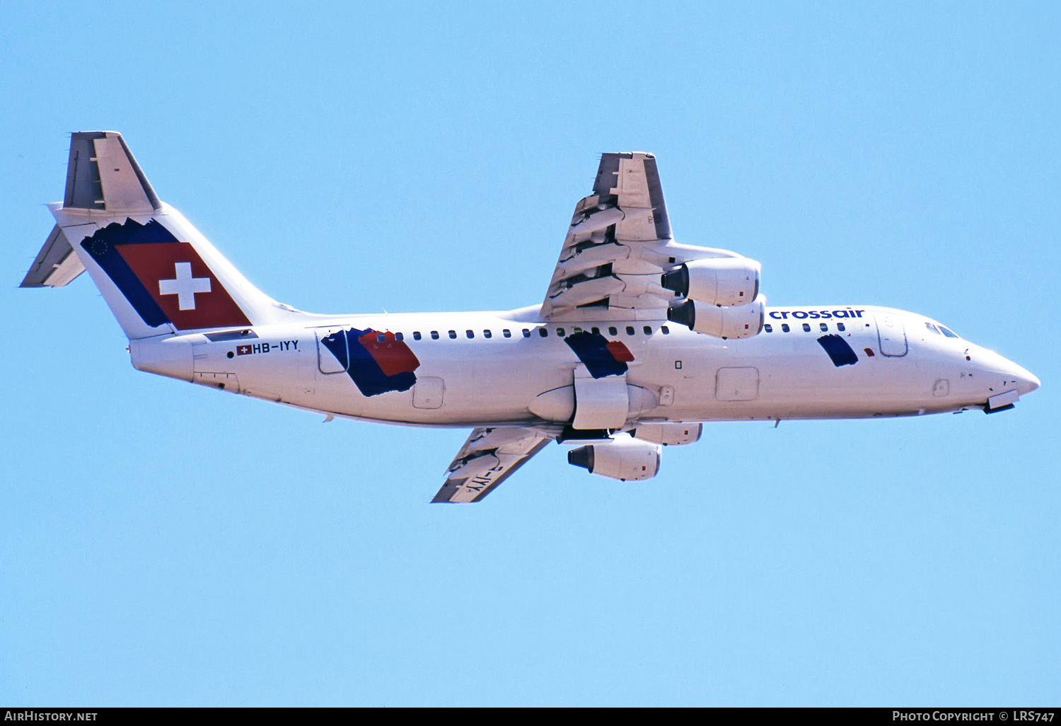 Aircraft Photo of HB-IYY | BAE Systems Avro 146-RJ100 | Crossair | AirHistory.net #275135