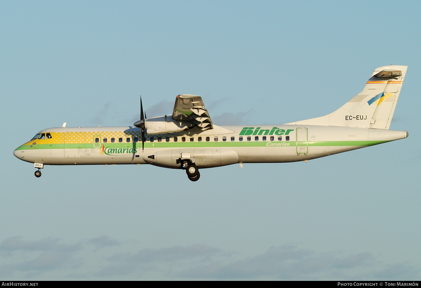 Aircraft Photo of EC-EUJ | ATR ATR-72-202 | Binter Canarias | AirHistory.net #275188