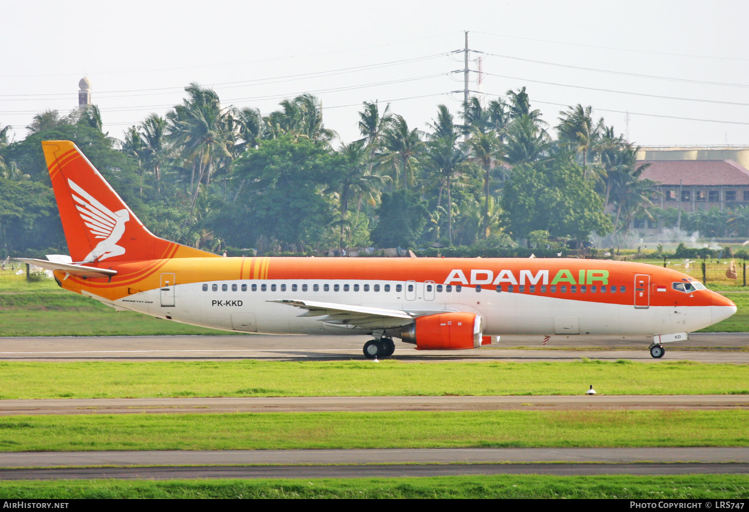 Aircraft Photo of PK-KKD | Boeing 737-4Y0 | AdamAir | AirHistory.net #275203