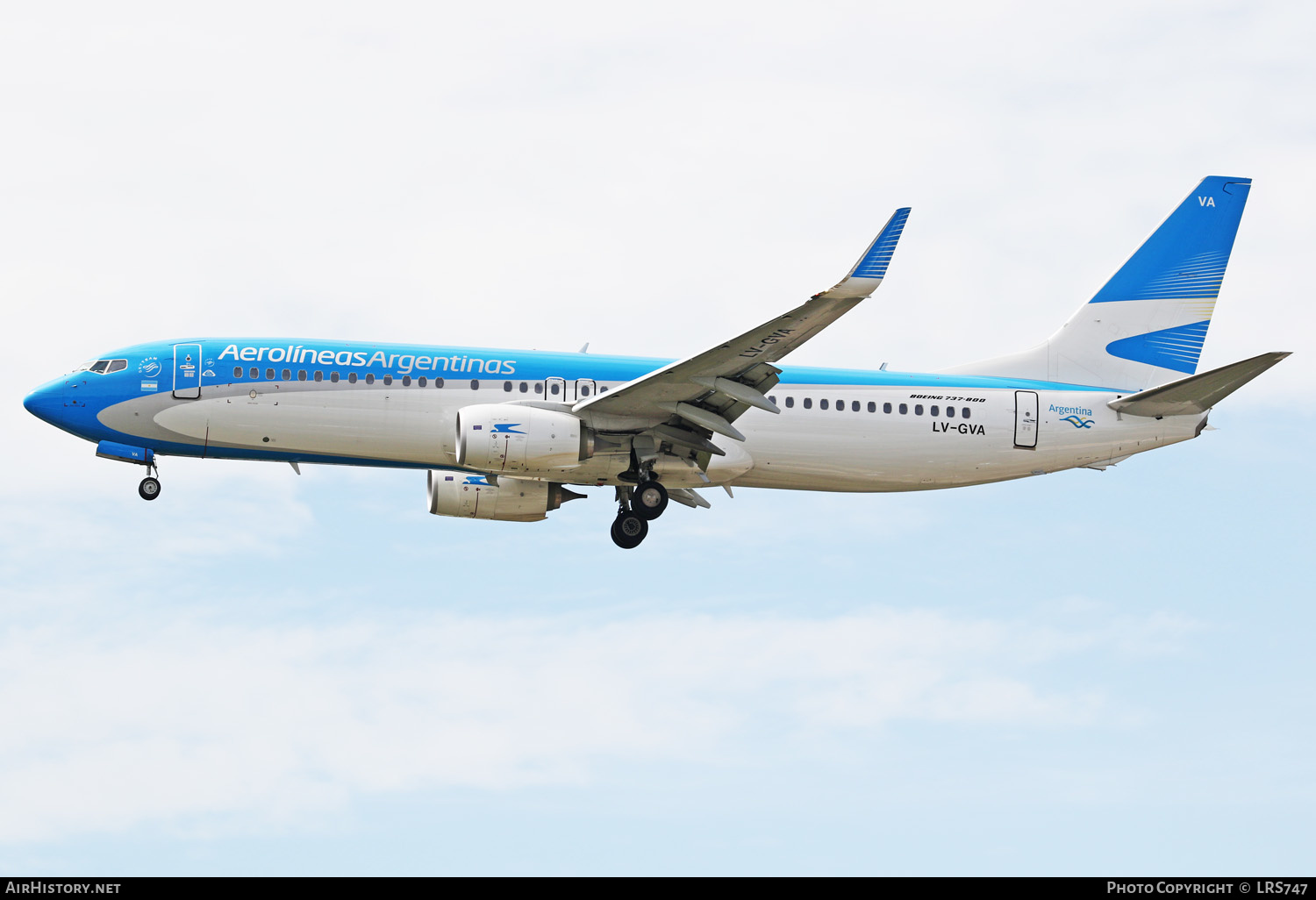 Aircraft Photo of LV-GVA | Boeing 737-800 | Aerolíneas Argentinas | AirHistory.net #275204