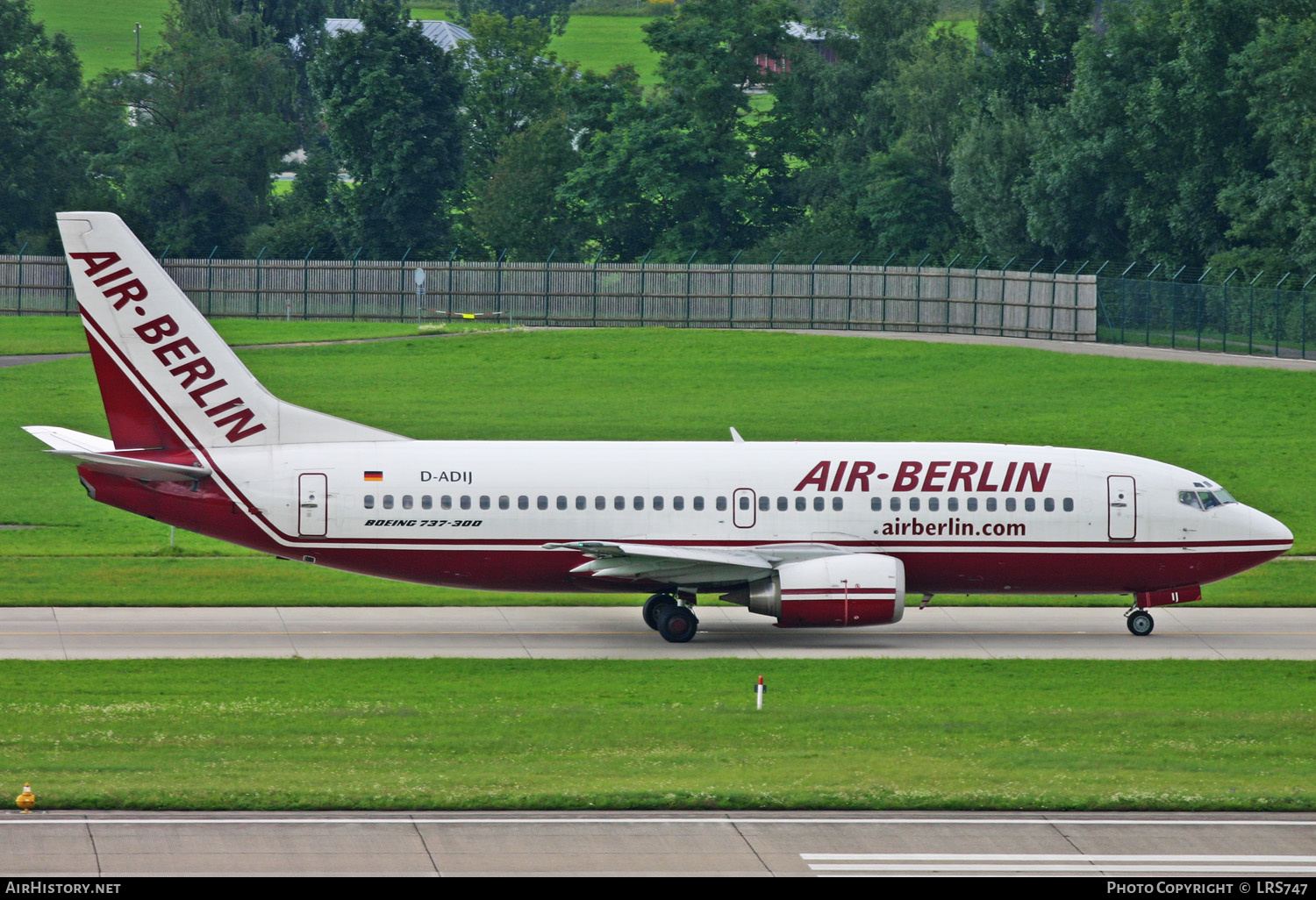 Aircraft Photo of D-ADIJ | Boeing 737-3M8 | Air Berlin | AirHistory.net #275206