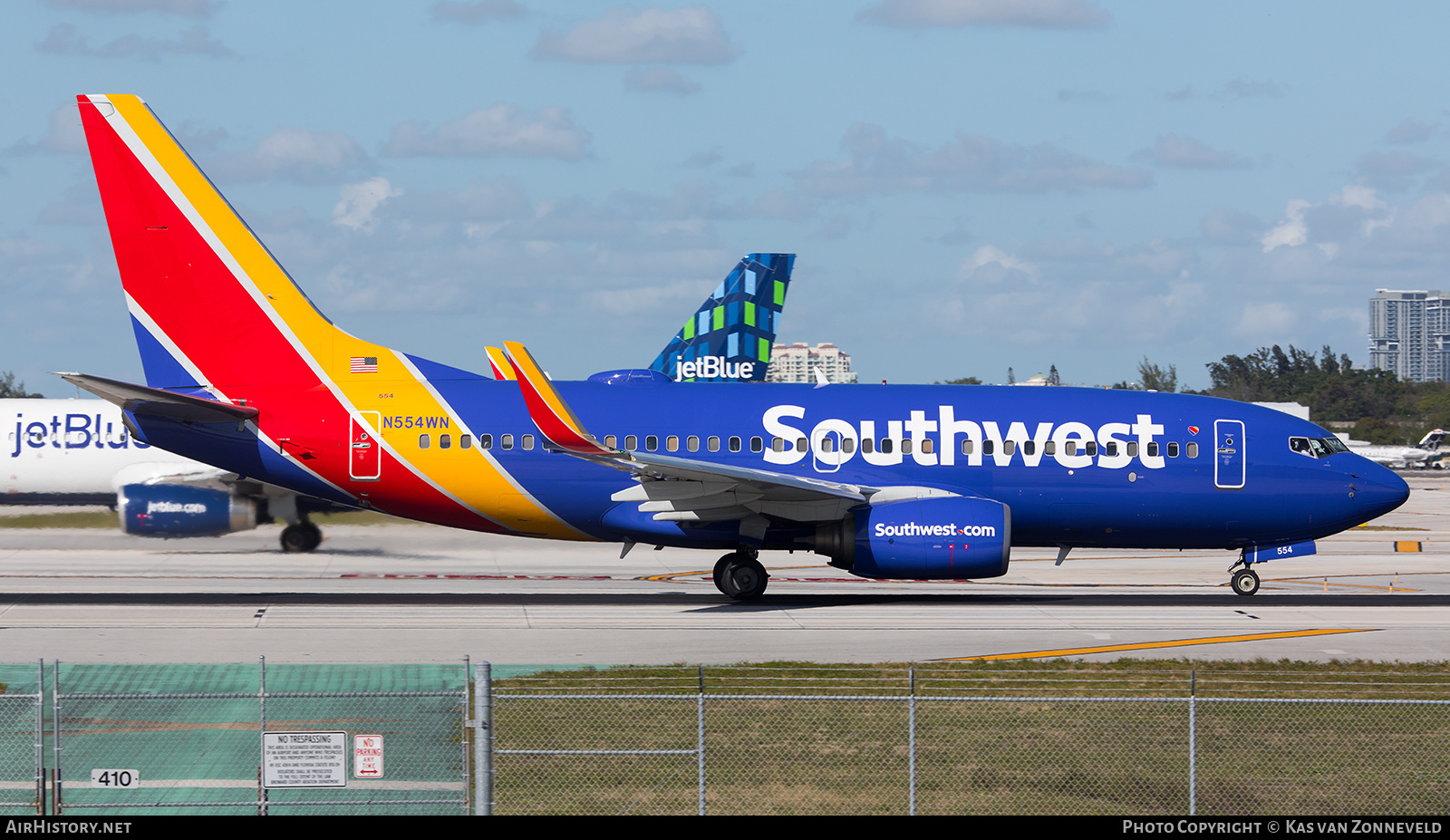Aircraft Photo of N554WN | Boeing 737-7BX | Southwest Airlines | AirHistory.net #275238