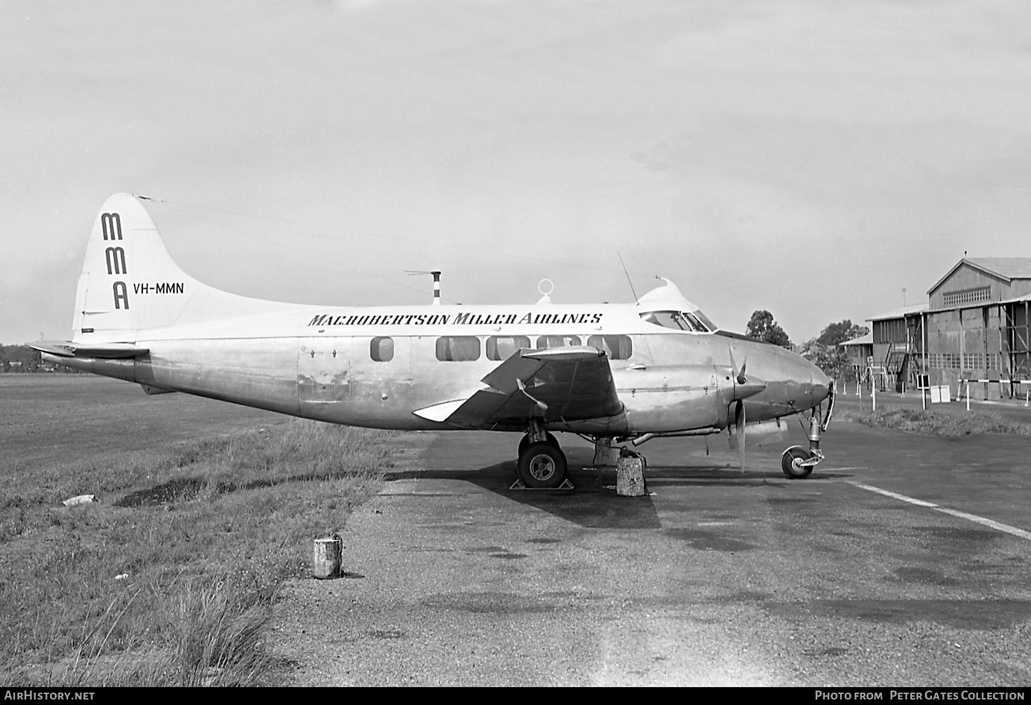 Aircraft Photo of VH-MMN | De Havilland D.H. 104 Dove 5 | MacRobertson Miller Airlines - MMA | AirHistory.net #275329