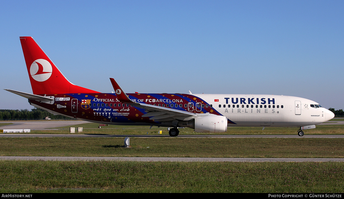 Aircraft Photo of TC-JGY | Boeing 737-8F2 | Turkish Airlines | AirHistory.net #275352