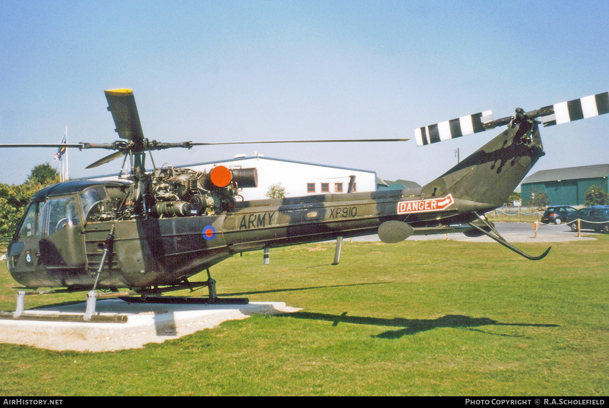 Aircraft Photo of XP910 | Westland Scout AH1 (P-531-2) | UK - Army | AirHistory.net #275361