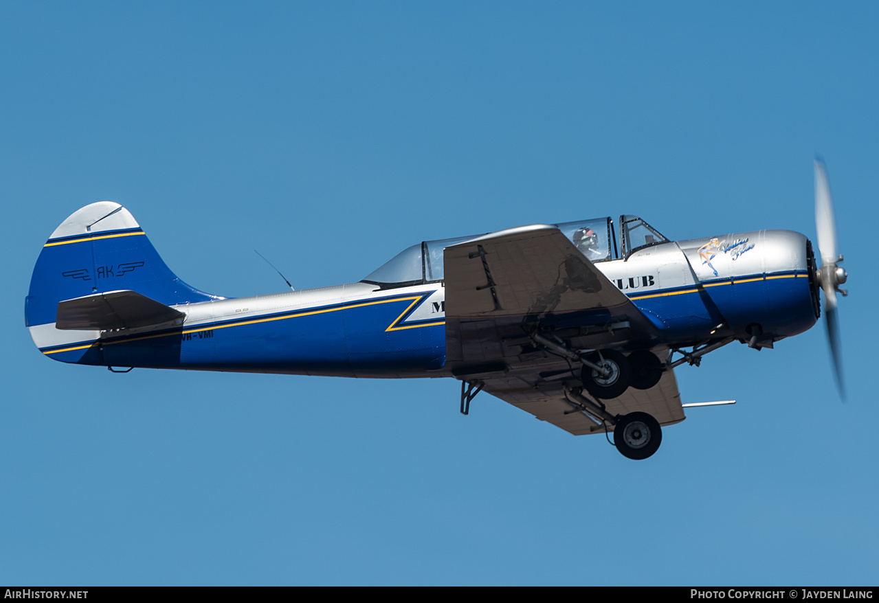 Aircraft Photo of VH-VMI | Yakovlev Yak-52 | Moscow Aero Club | AirHistory.net #275366
