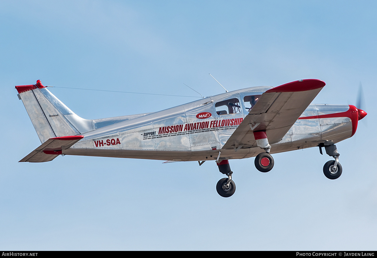 Aircraft Photo of VH-SQA | Beech 19A Musketeer Sport | Mission Aviation Fellowship - MAF | AirHistory.net #275398