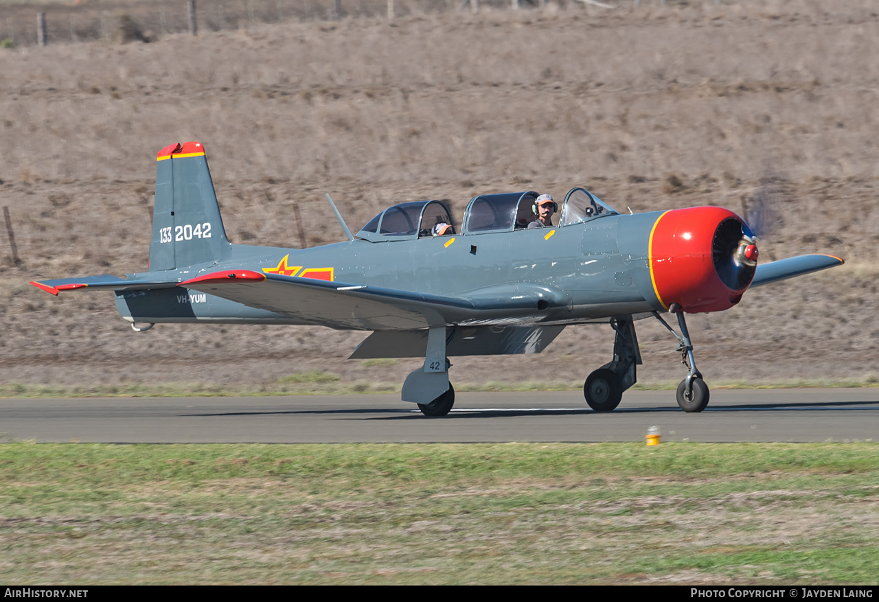 Aircraft Photo of VH-YUM / 1332042 | Nanchang CJ-6A | China - Air Force | AirHistory.net #275440