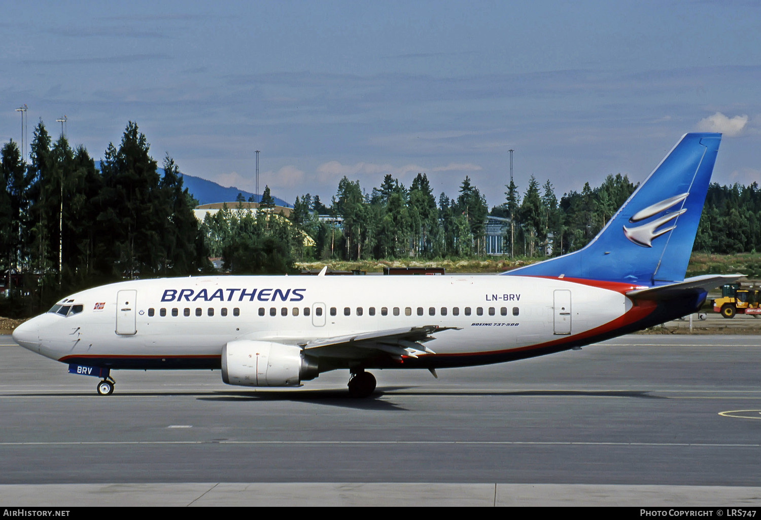 Aircraft Photo of LN-BRV | Boeing 737-505 | Braathens | AirHistory.net #275447