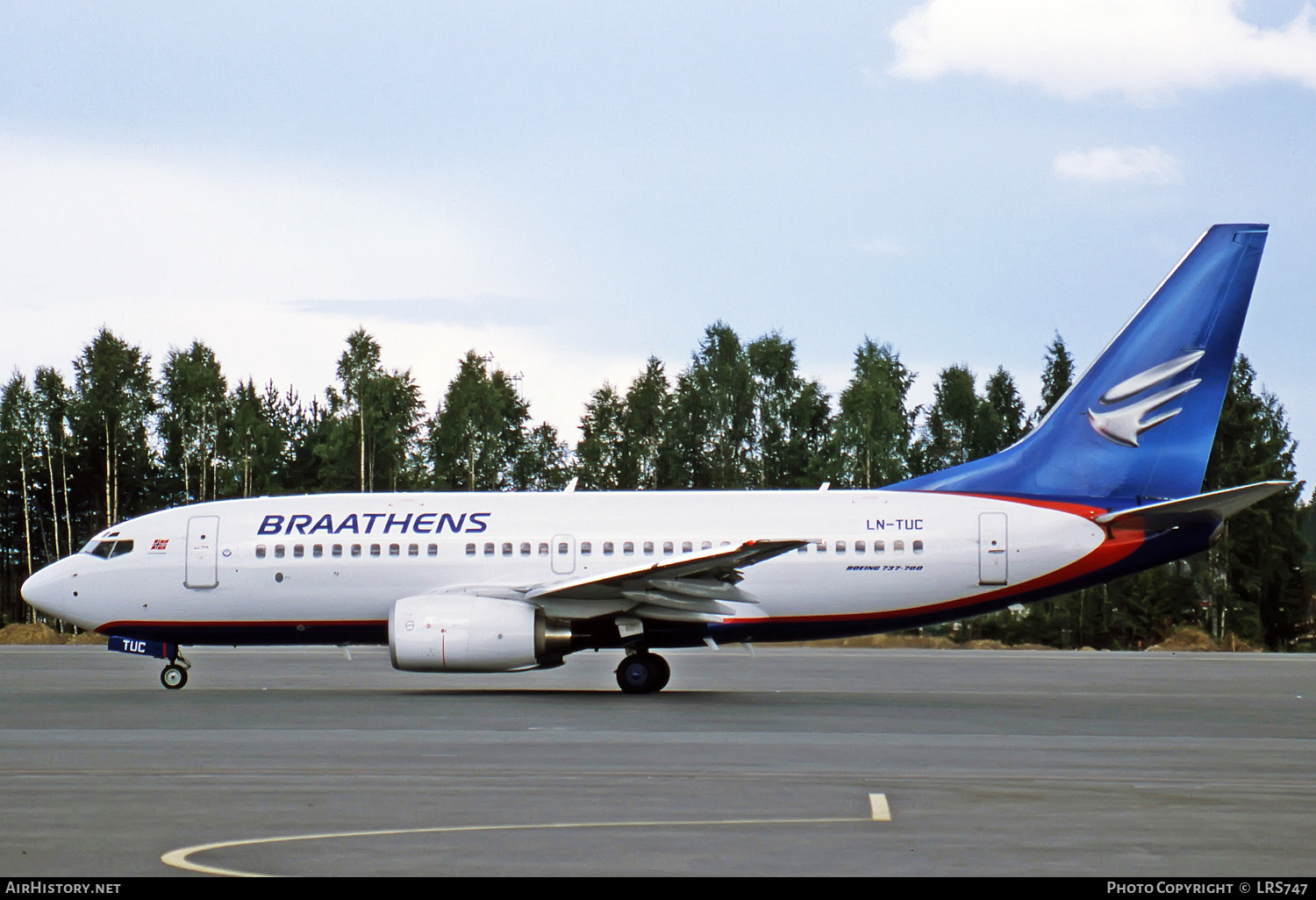 Aircraft Photo of LN-TUC | Boeing 737-705 | Braathens | AirHistory.net #275456