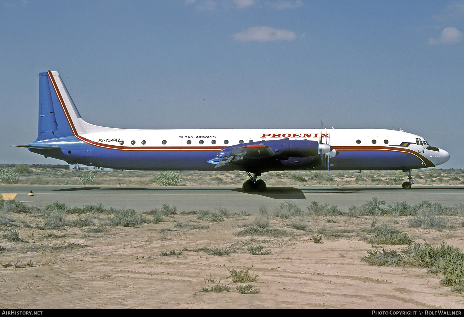 Aircraft Photo of EX-75442 | Ilyushin Il-18D | Phoenix Aviation | AirHistory.net #275465