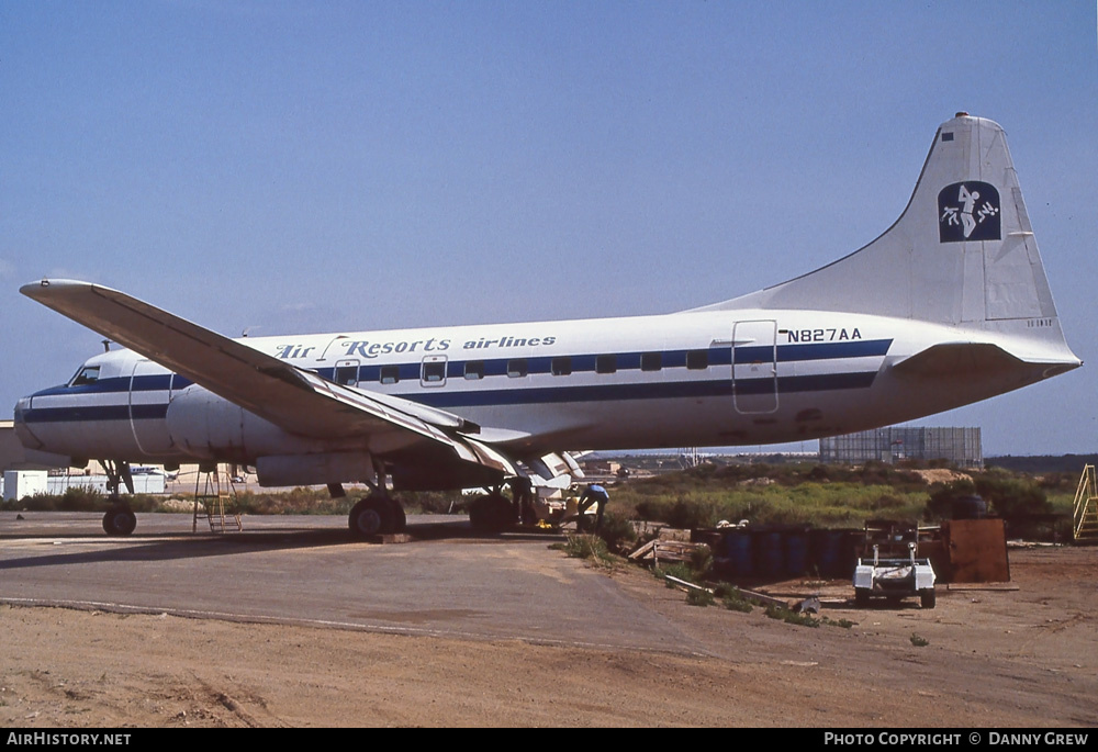 Aircraft Photo of N827AA | Convair 440-49 Metropolitan | Air Resorts Airlines | AirHistory.net #275508